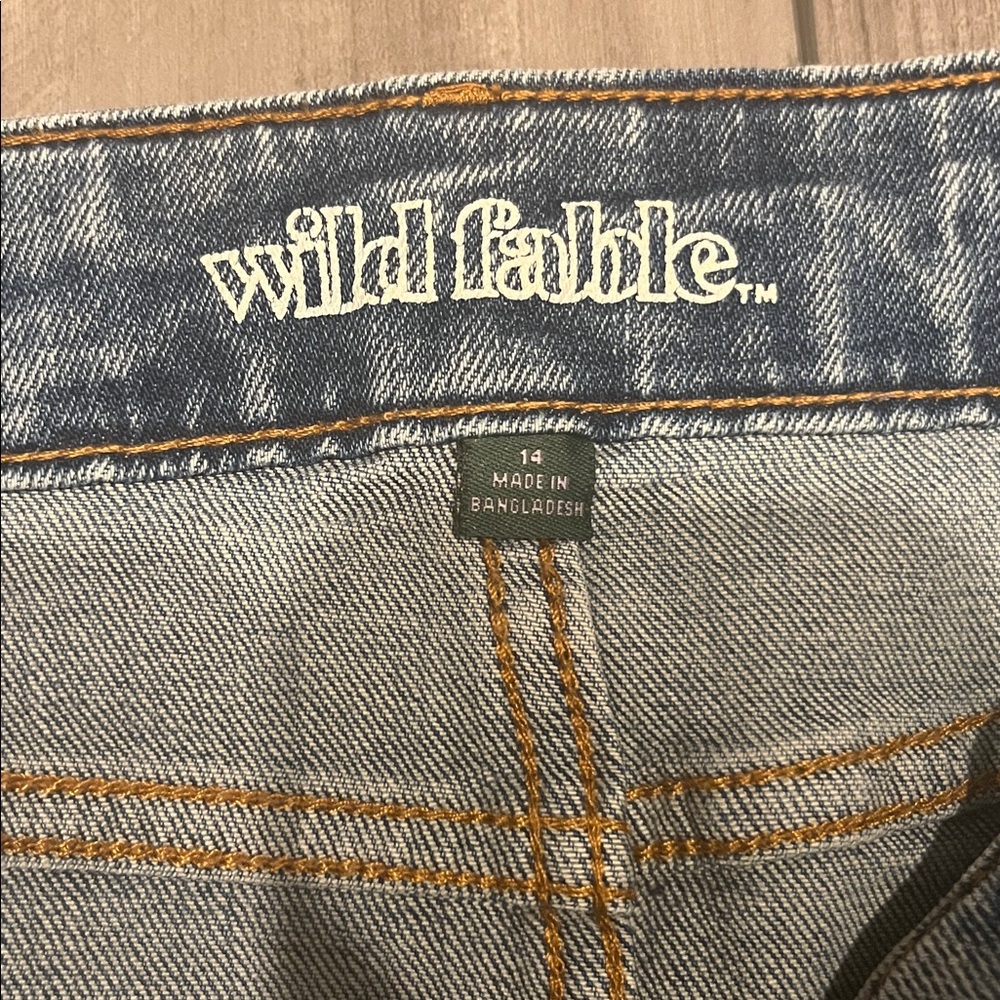 Wild Fable Denim Mini Skirt - Light Blue - Picture 2 of 7